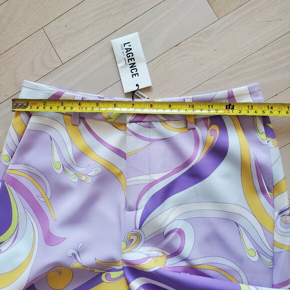 L'AGENCE ! Lane Flared Trouser, Light Orchid Multi Saint Martin (US/2) - Picture 9 of 11